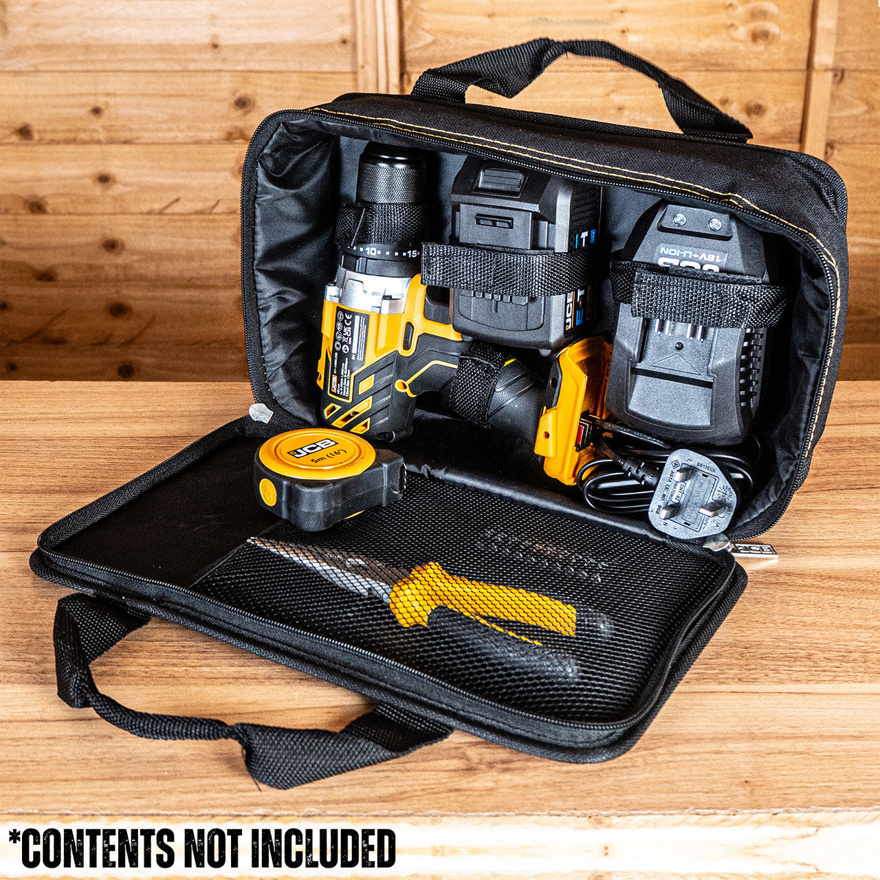 JCB Zipped Case Open With Contents (Contents Not Included) Lifestyle In Shed