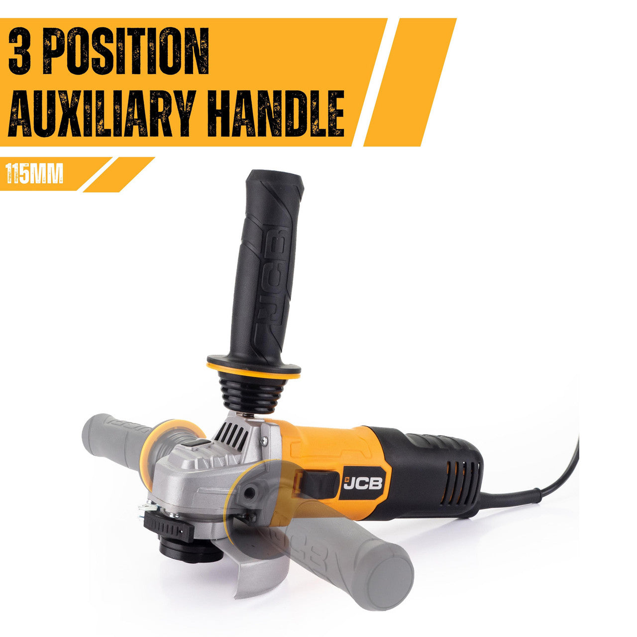 JCB Corded Electric Angle Grinder Twin Pack - 115mm, 230mm | 21-AGTPK