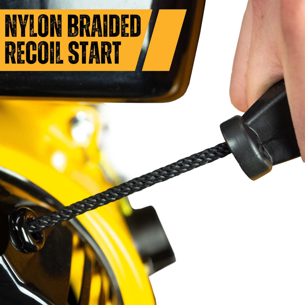 Easy recoil pull-start water pump with nylon thread for durability