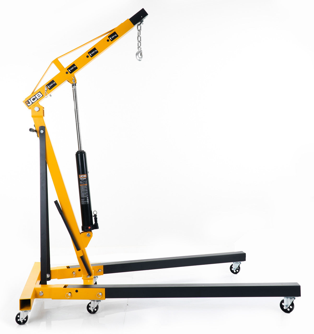 For heavy-duty lifting, the JCB-TH72004 utilises a heavy-gauge, welded construction with a rugged square tubular steel design, while its hydraulic long ram features a built-in by-pass system to prevent the ram from over-extending for added safety.
