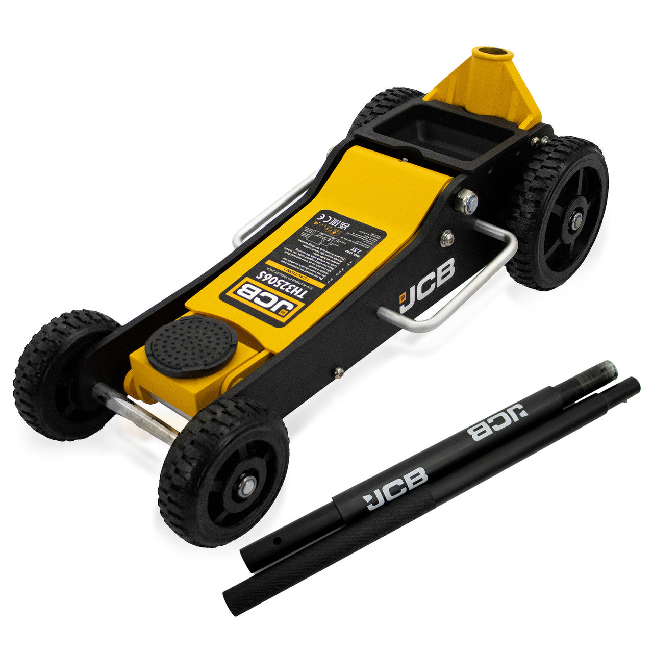 JCB 2.5 Tonne Off-Road SUV Double-Pump Aluminium Trolley Jack | JCB-TH32506S