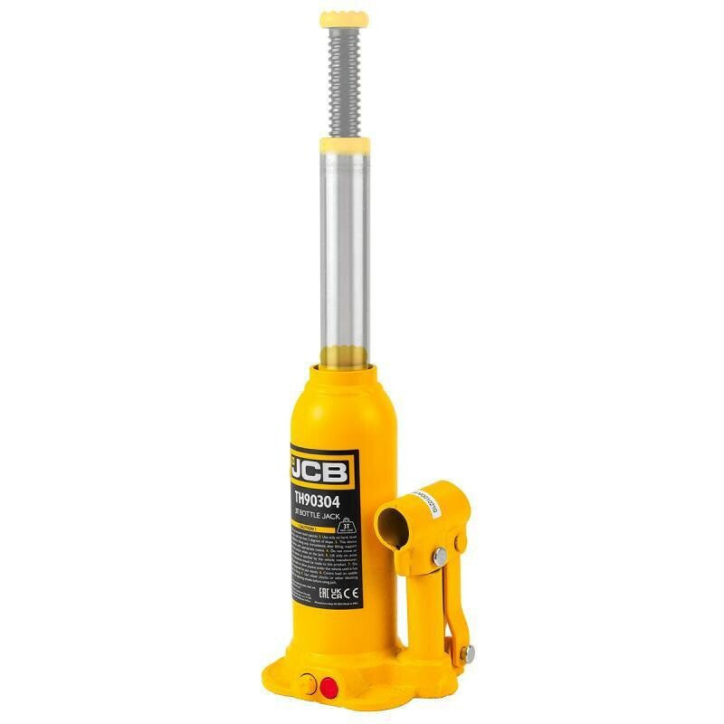 JCB 3 Tonne Automotive Hydraulic Bottle Jack, 363mm Maximum Lift | JCB-TH90304