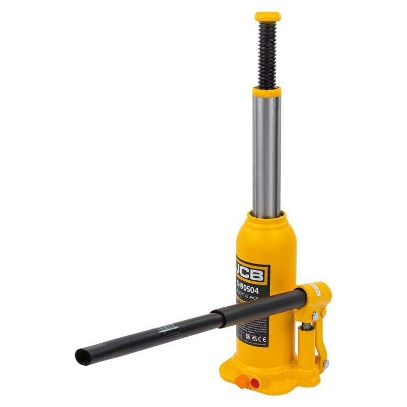 JCB 5 Tonne Automotive Hydraulic Bottle Jack, 402mm Maximum Lift | JCB-TH90504