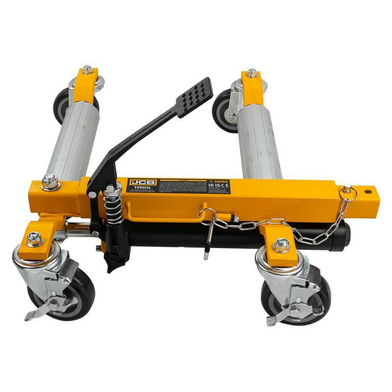 JCB 12” Hydraulic Automotive Vehicle Positioning Jack with Aluminium Rollers 680kg Maximum Load Capacity | JCB-TX9012L
