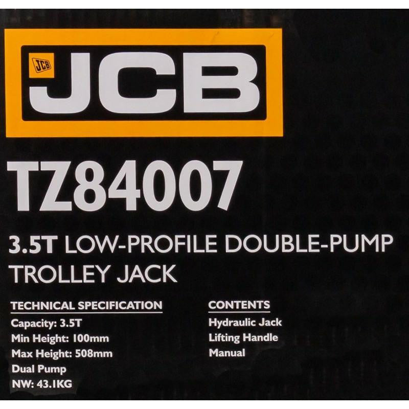 Key Specifications of the JCB-TZ84007 Trolley Jack
