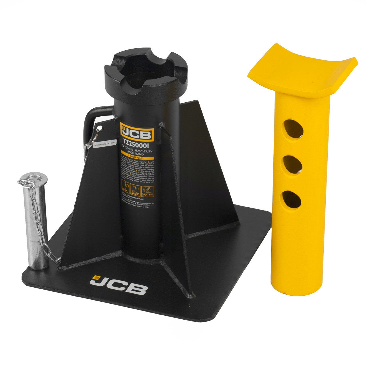 JCB 25 Tonne Heavy-Duty Axle Stand, 415-539mm Maximum Lift | JCB-TZ250001