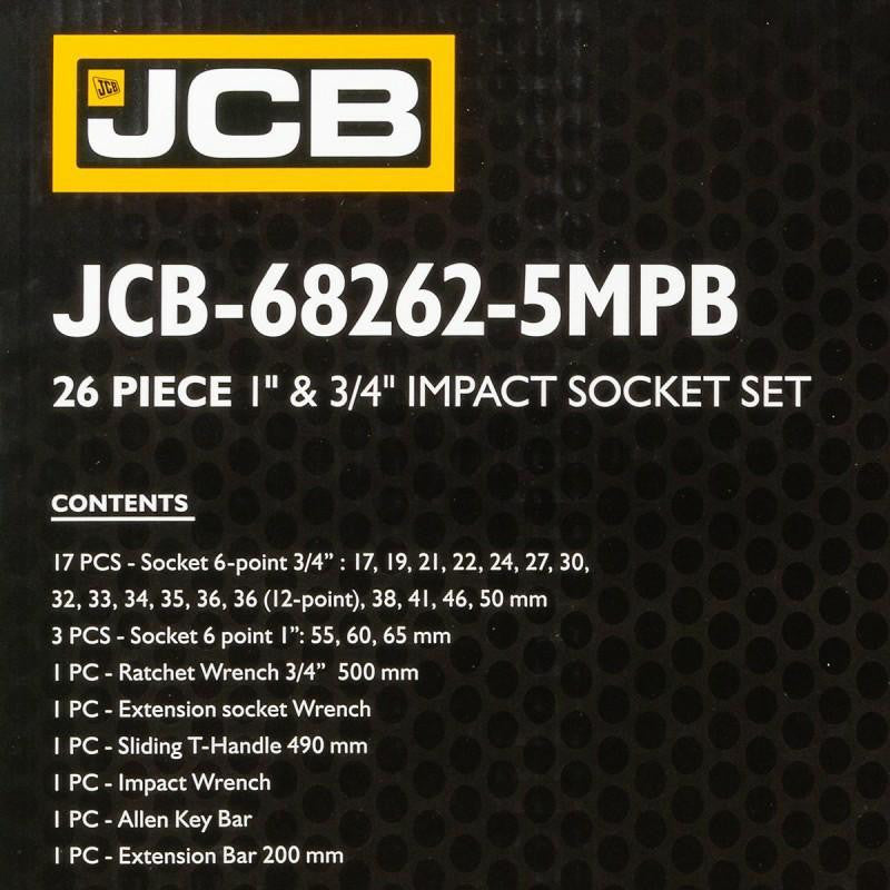 Key Features and Content of the  JCB-68262-5MPB Impact Tool Set