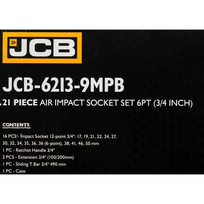 Key Specifications of the JCB JCB-6213-9MPB  Impact Socket, Ratchet Tool and breaker bar Set