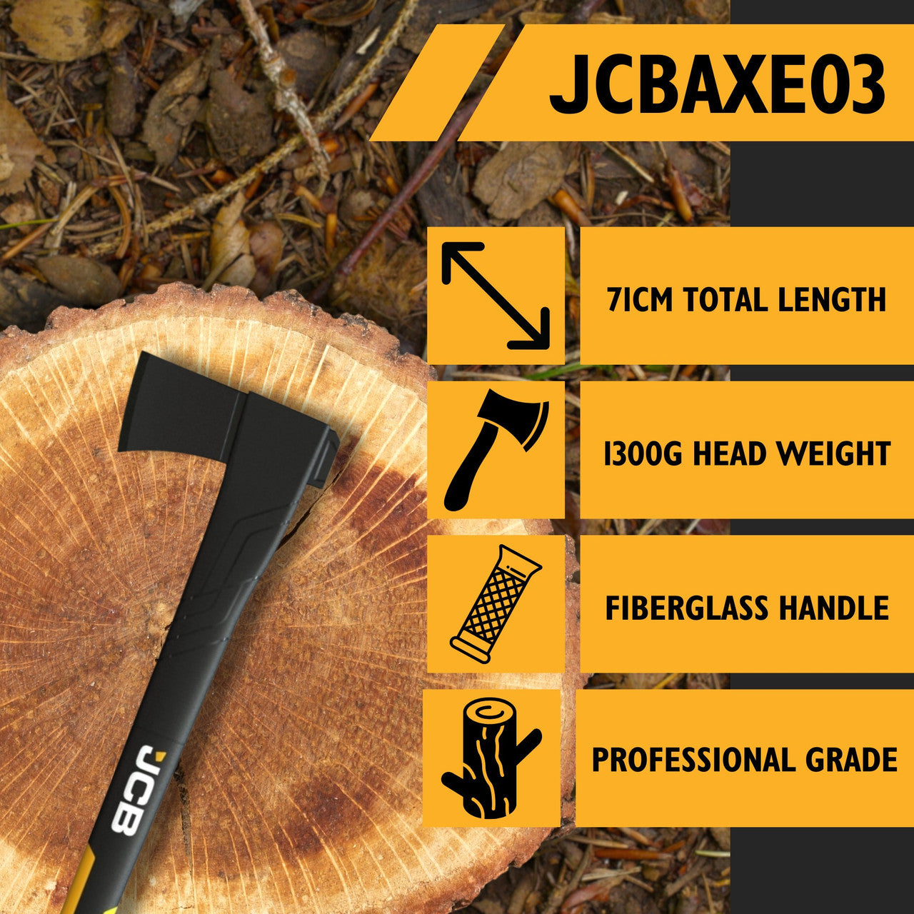 Key Features of the Universal Chopping Axe, JCBAXE03