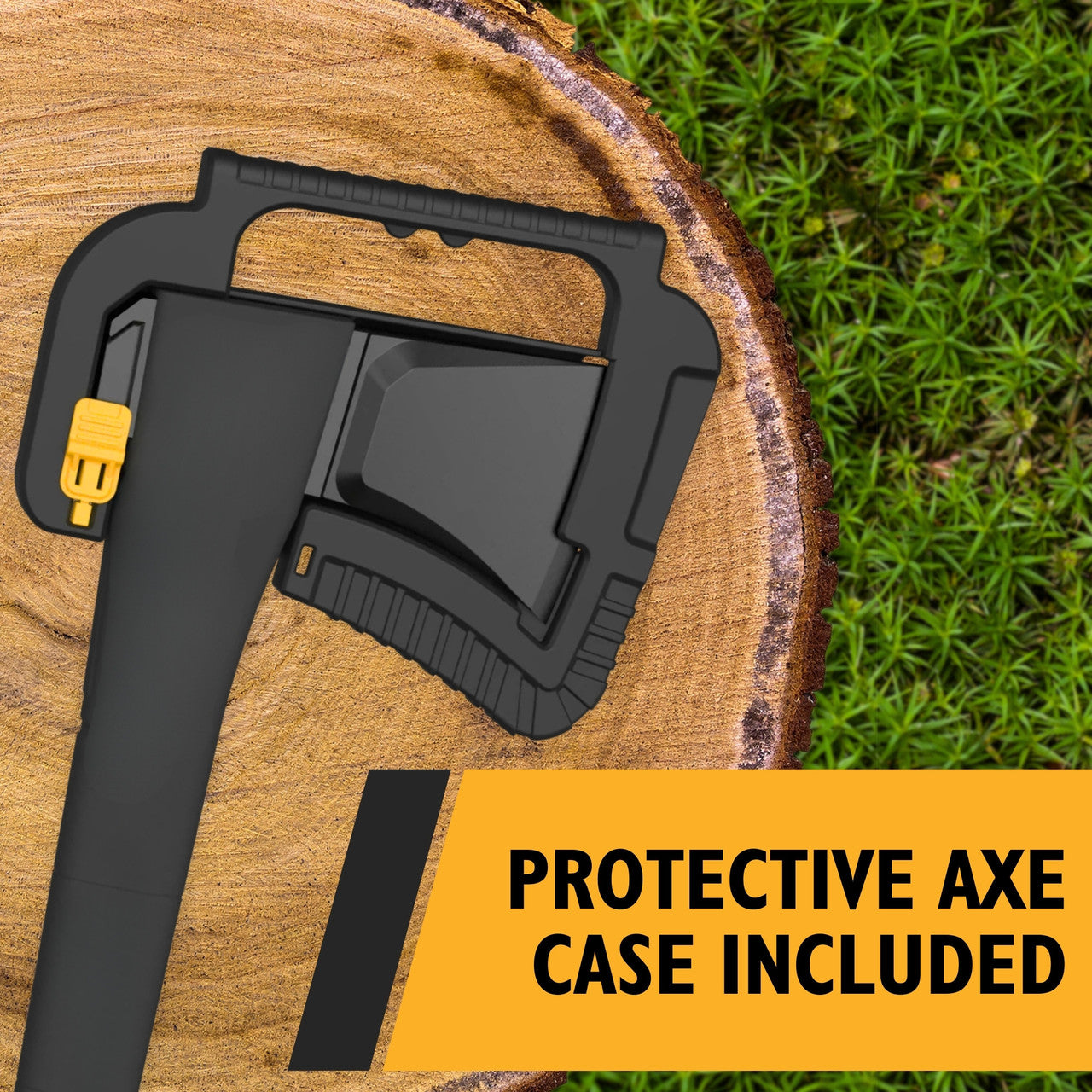 Safety and Convenience – Includes a Protective Carrying Sheath and Blade Edge Guard for safe storage and easy transportation, with an attached handle for quick access.