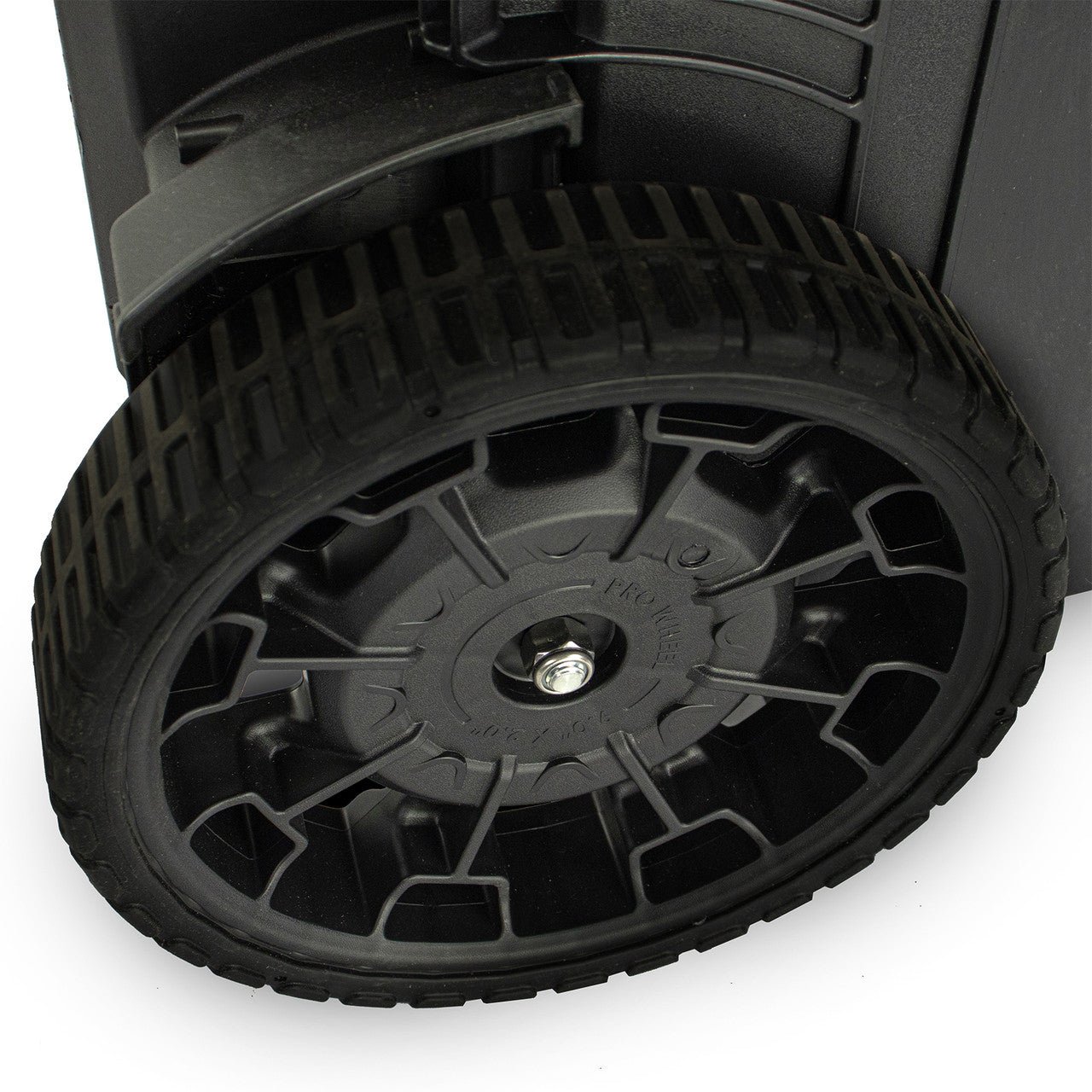 With two large 9” all-terrain wheels