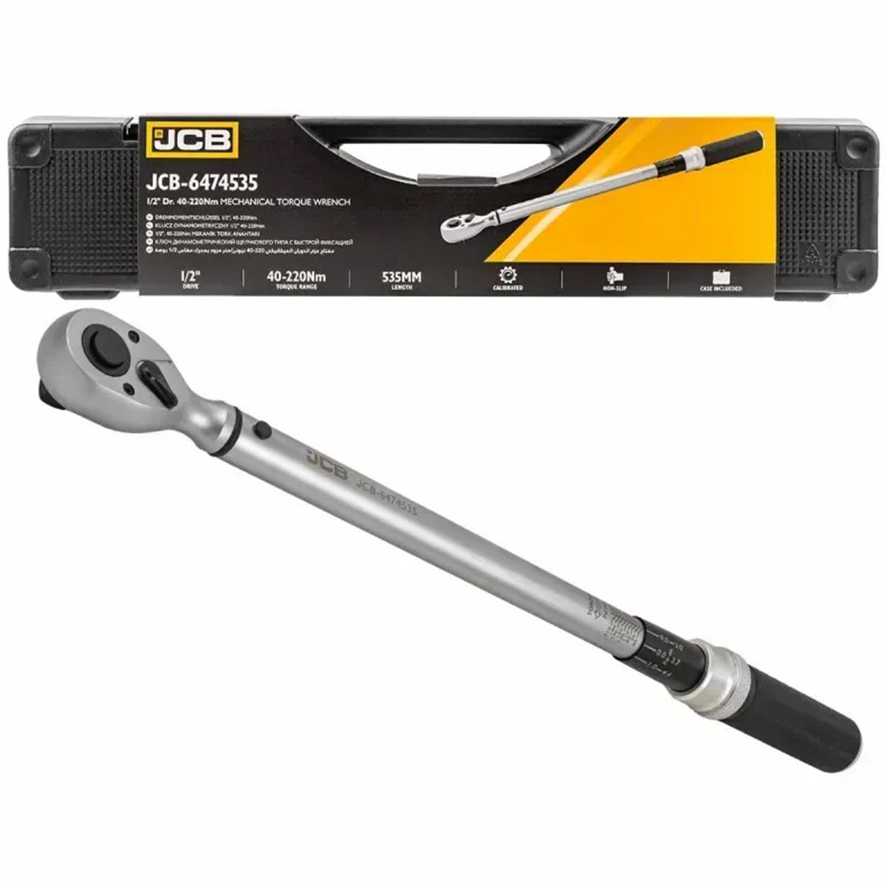 JCB 1/2" Mechanical Torque Wrench Drive (40–220 Nm) | JCB-6474535