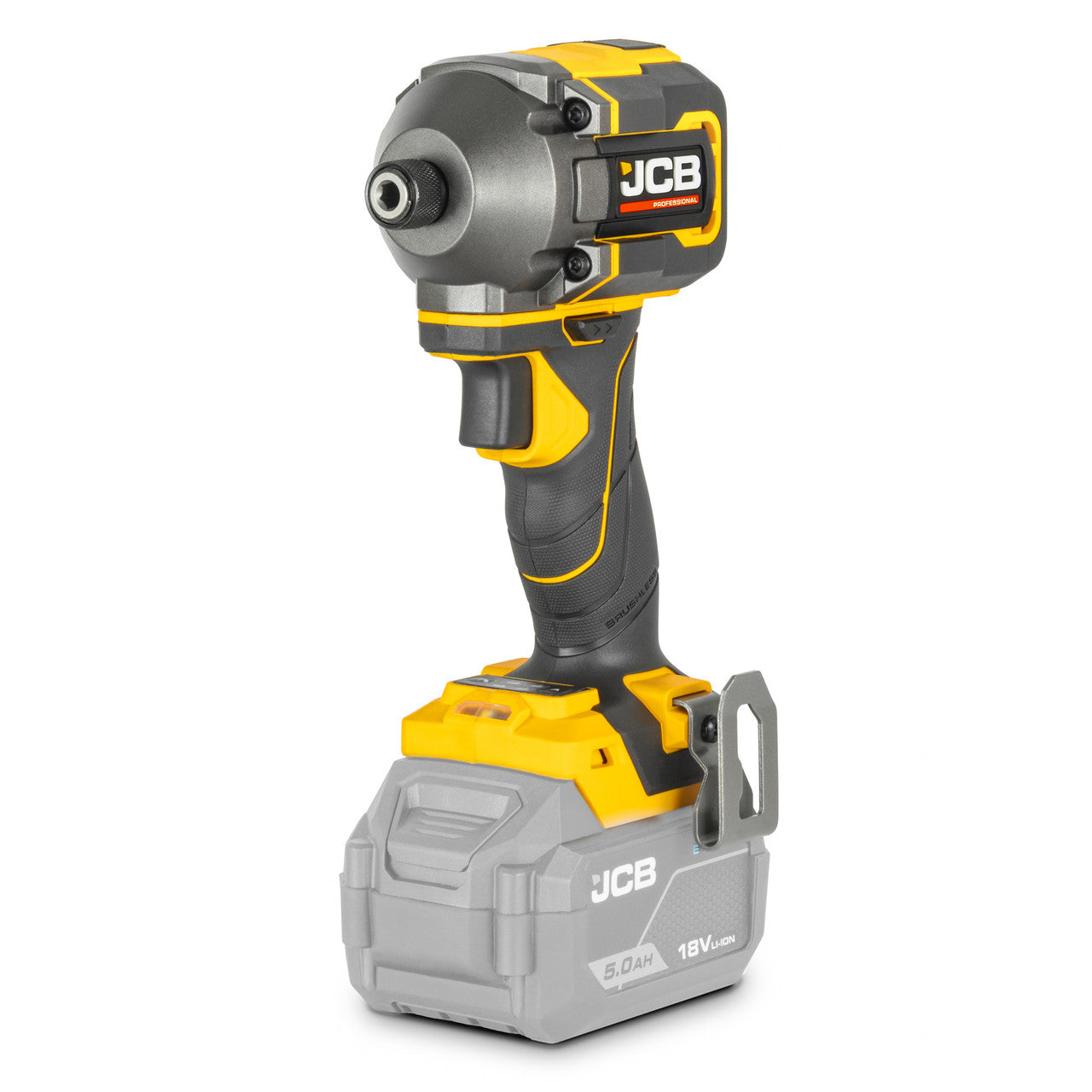 JCB Pro 18V Compact Impact Driver 230Nm, 4 Settings, Quick Release ¼” Chuck (Bare Tool) | JCB-18PID-230