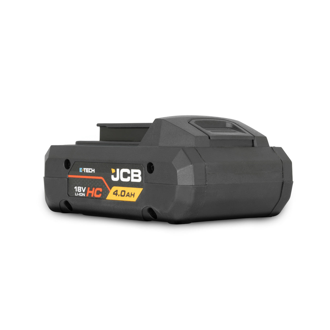 The JCB Professional E-TECH 4.0Ah 18v Battery is a high-performance, ultra-compact battery.