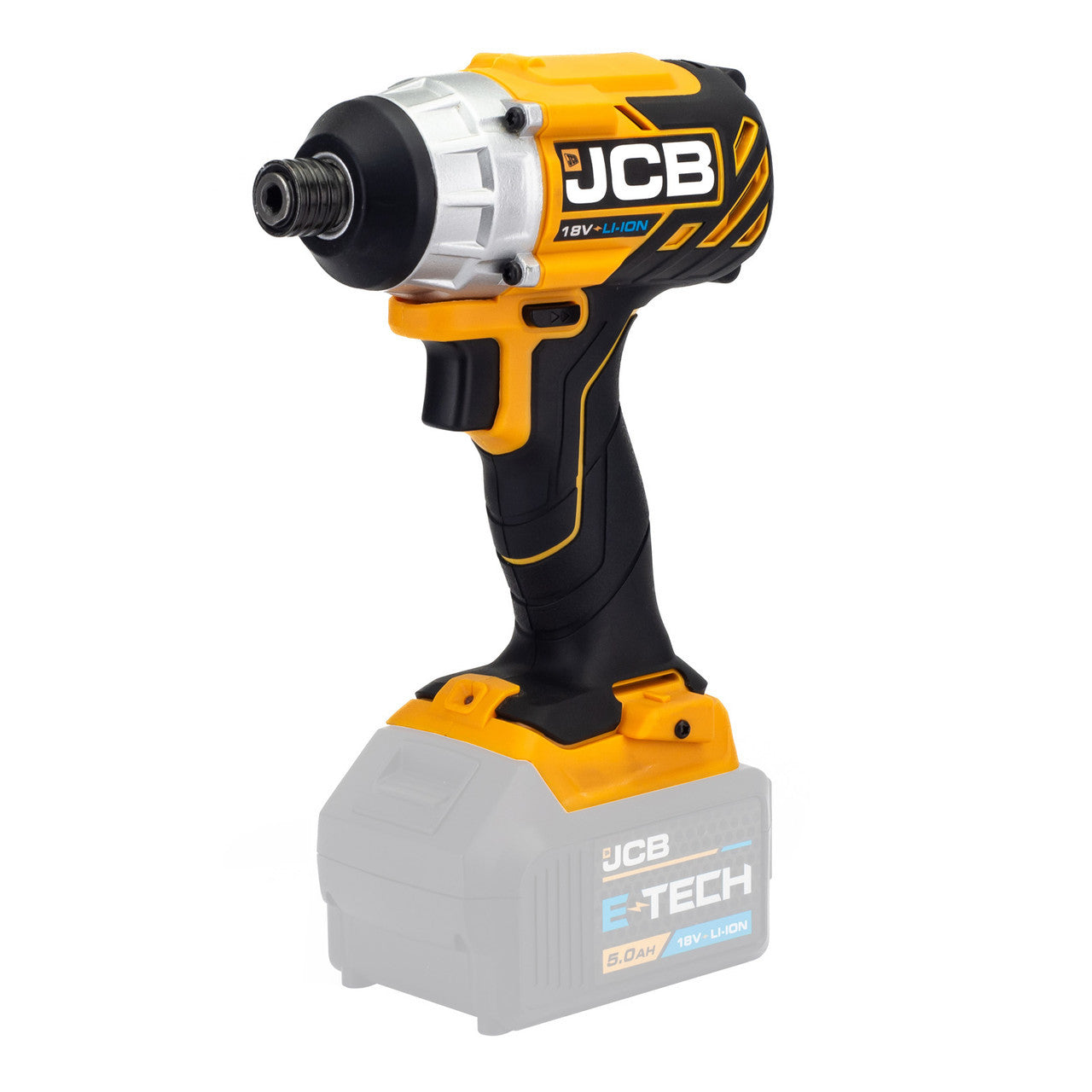 JCB 18V Brushless Impact Driver,180Nm, 2.0Ah-5.0Ah Li-Ion Batteries, 1/4" Hex Quick Release Chuck | 21-18BLID-B - Bare Unit