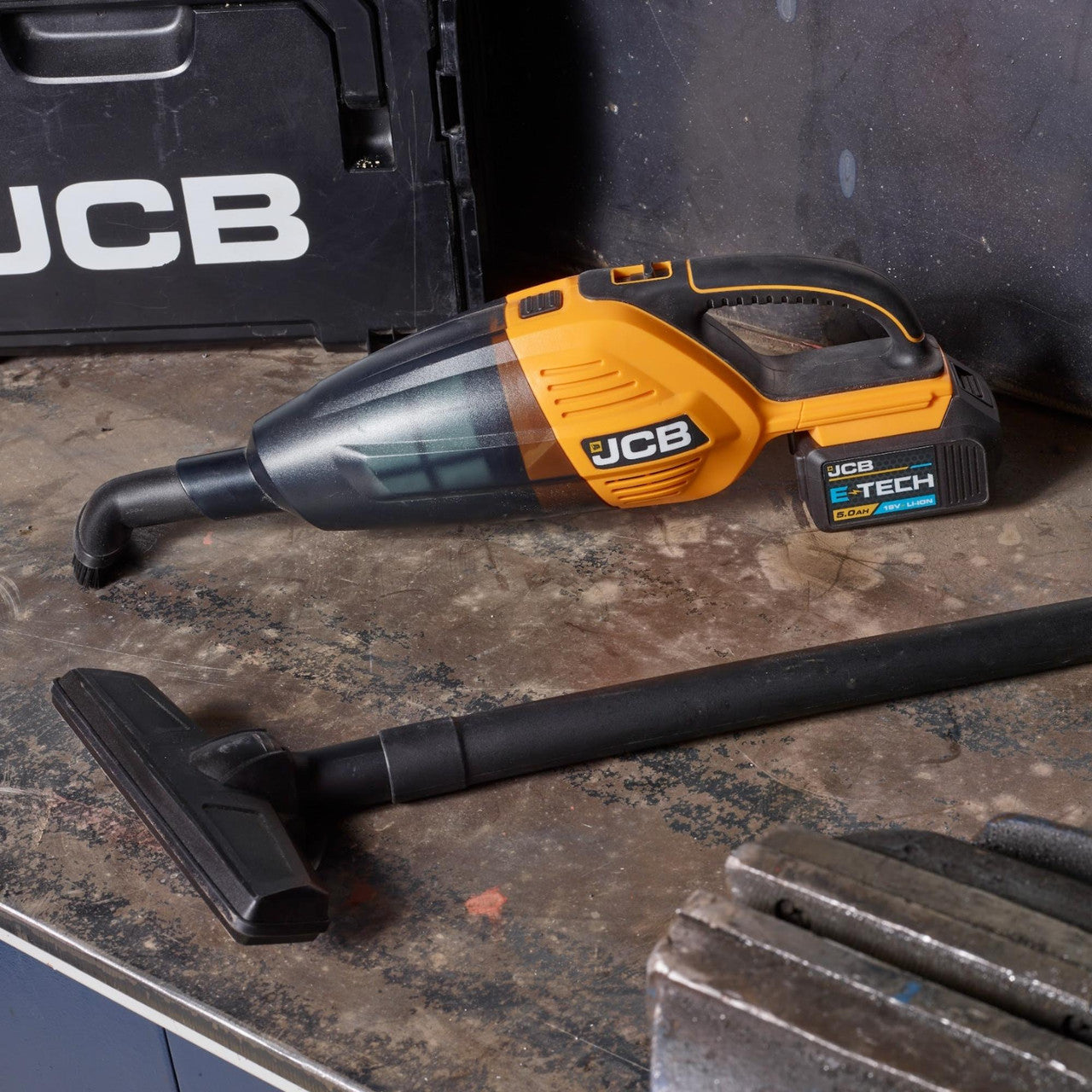 JCB 18V Handheld Vacuum Cleaner, 50mbar Max. Pressure, 2-5Ah | 21-18VAC-B - Bare Unit
