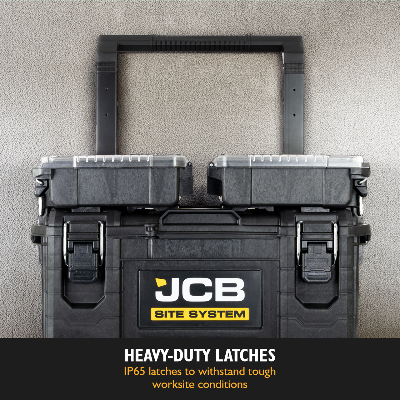Heavy-duty Latches - IP65 latches to withstand tough worksite conditions.