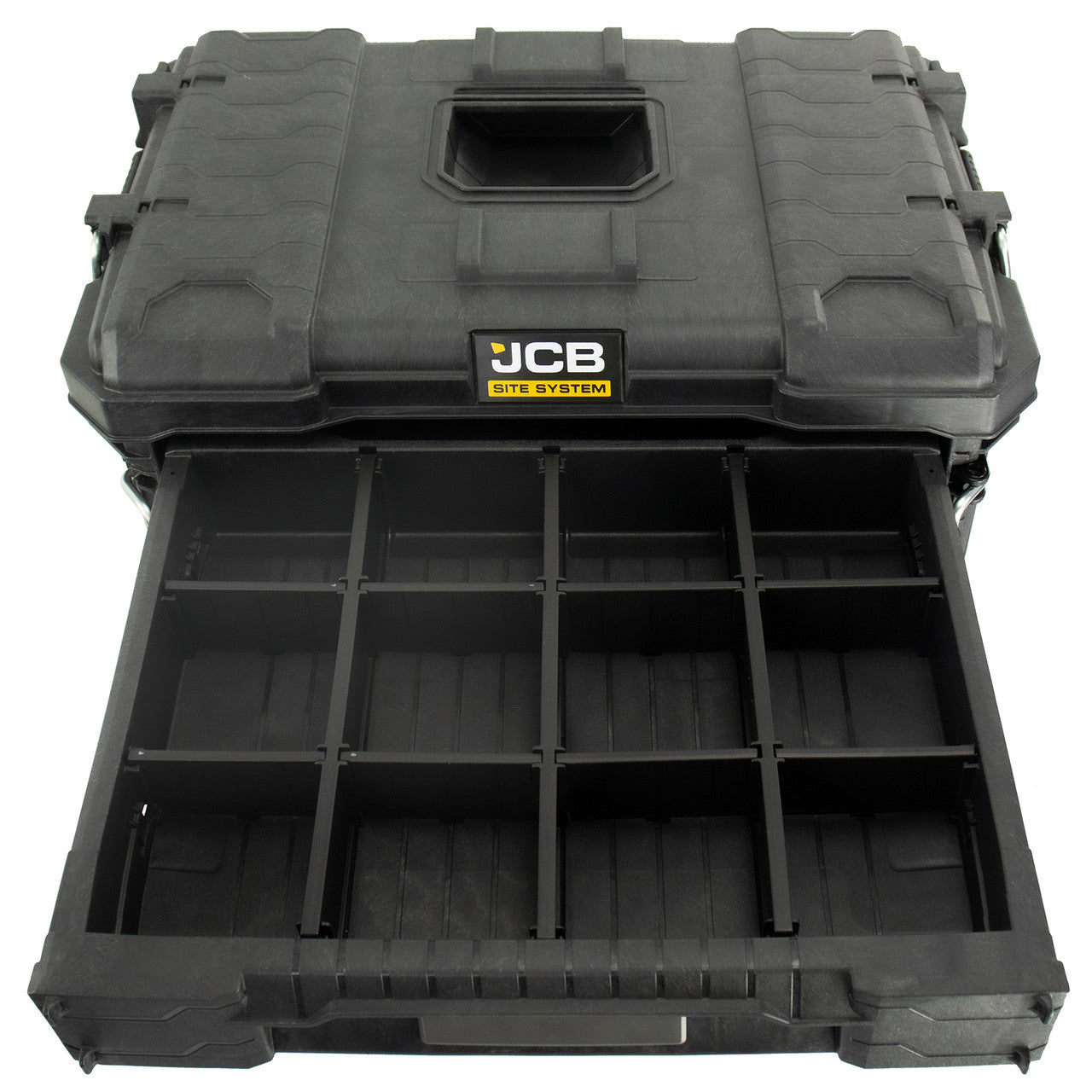 JCB Site System 5-Piece Tool Storage Set, Heavy-Duty Modular Toolboxes | JCB-SITESYS-ST-2